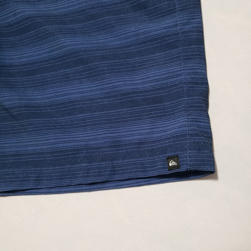 Quicksilver Hybrid Board Shorts 4 Way Stretch Quick Dry Mens 37 Blue Stripes - Picture 5 of 8